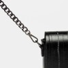 Bandolera The Flap Penny en efecto cuero anguila Negro