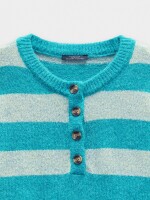 Jersey De Punto A Rayas azul