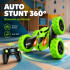 Auto A Control Remoto 360º Acrobático Stunt Juguete 4x4 Variante Color Verde