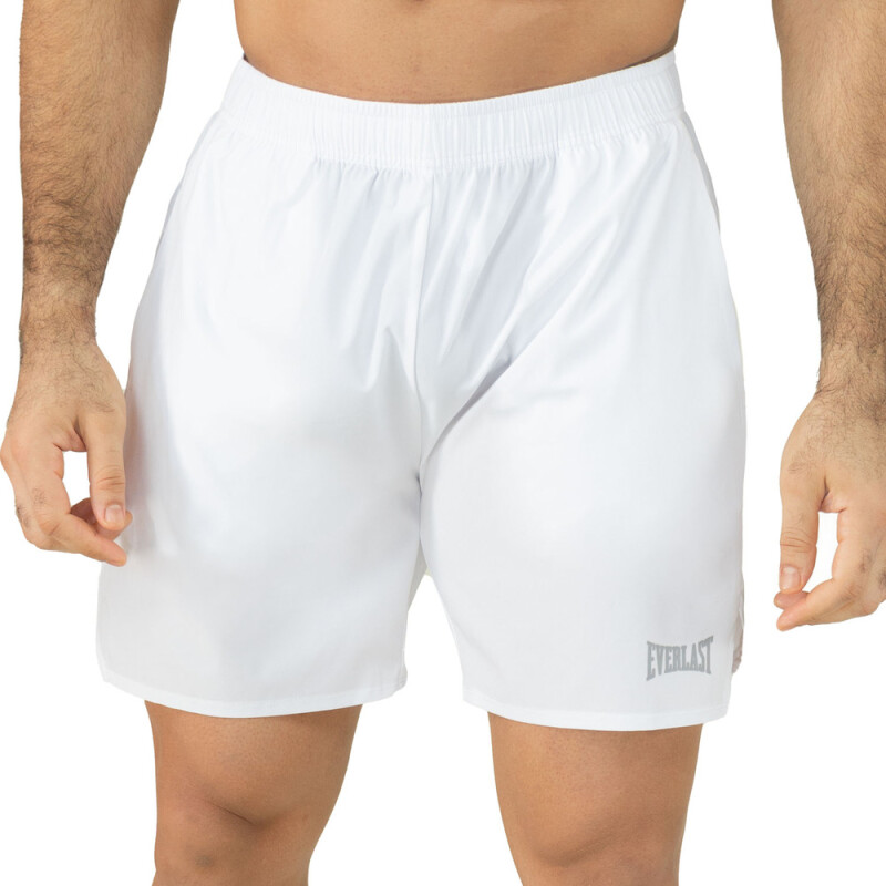 SHORT MEN POLY/ELAST EVERLAST SET 6" WT M6 WHITE