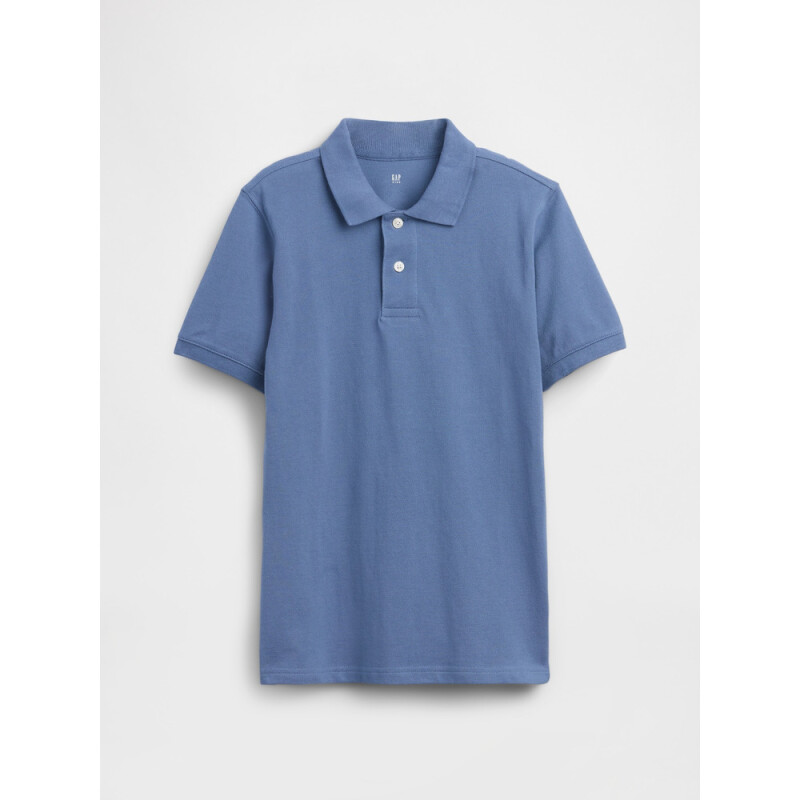V-SUM SS PIQUE POLO BAINBRIDGE BLUE