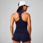 Top Feather Tech+ Racerback Mujer Deep Navy