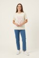 Remera m/c estampada Shells Glisten CRUDO