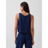SL RACER SHELL TOP - GAUZE TAPESTRY NAVY TAPESTRY NAVY WASH