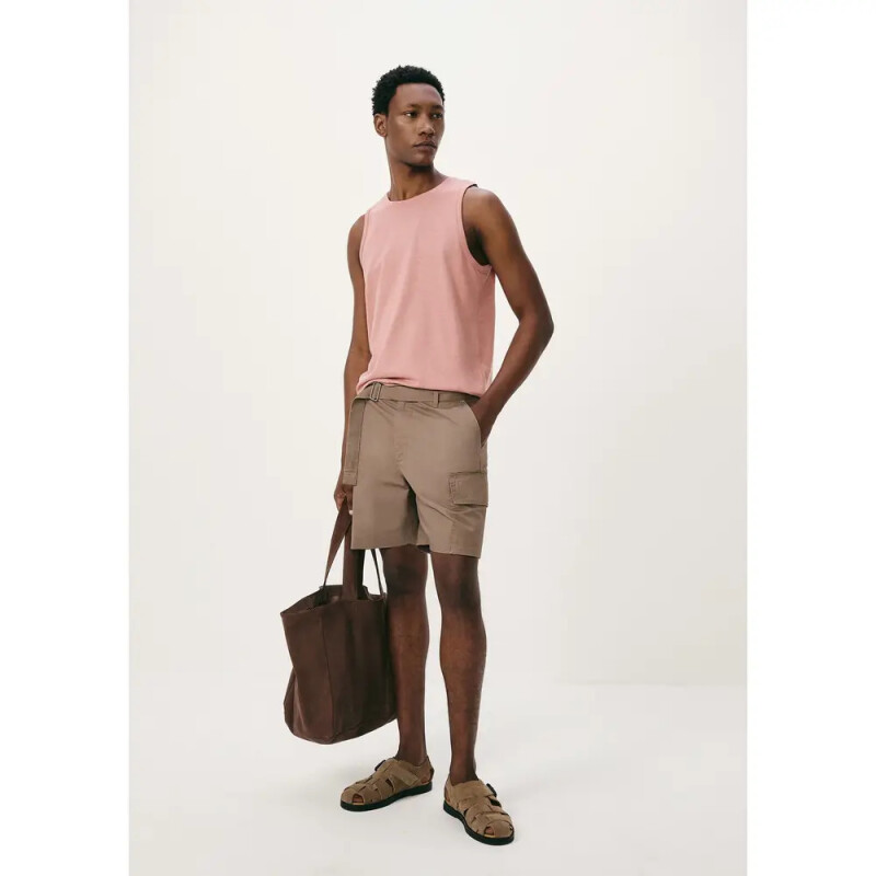 CAMISETA REGATA MASC ROSA MESCLA