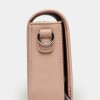 Bandolera The Flap Penny en efecto cuero saffiano Rosa