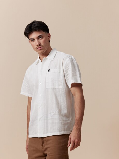 CAMISA TRAMA BLANCO
