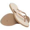 Sandalias Havaianas Slim Point FC Mujer Rose Gold/beige Paja