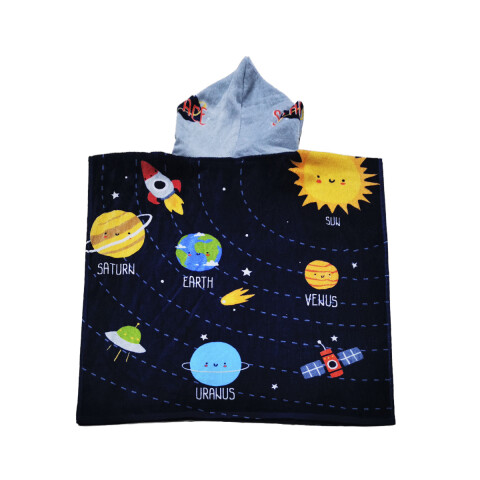 Bata Poncho Infantil Varios Diseños 100% Algodón 60 x 60 cm ESPACIO