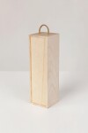 Caja de madera para vino 10,4×10,4×34,5 cm Caja de madera para vino 10,4×10,4×34,5 cm