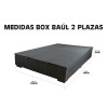 Box Baúl Negro Para Colchón De 2 Plazas 1.38 X 1.88m Box Baúl Negro Para Colchón De 2 Plazas 1.38 X 1.88m