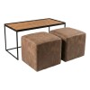 MESA CENTRO CON PUFF AF 100X50 (CD) Unica