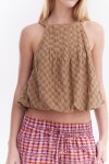 Blusa Puff Camel