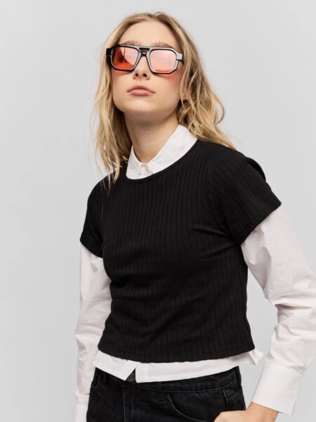 T-SHIRT P.CAKE SESTIERE NEGRO
