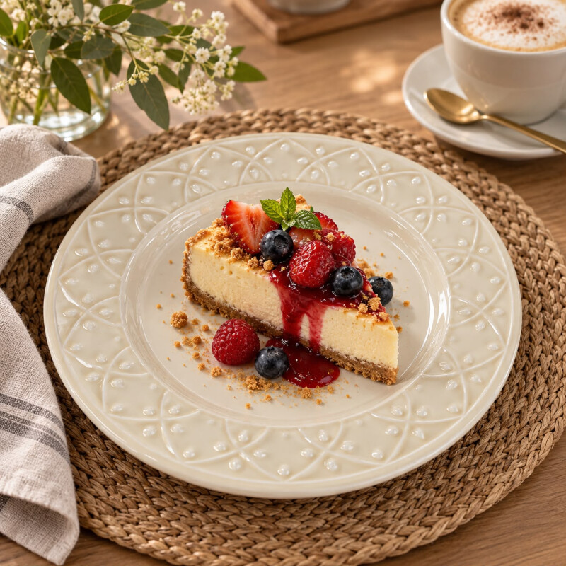 Juego de 6 Platos de Postre de Porcelana Oxford 20cm Juego de 6 Platos de Postre de Porcelana Oxford 20cm