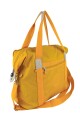 Bolso grande en tafeta amasada Amarillo