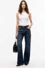 MID FLARE DARK BLUE Azul