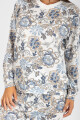 Pijama blue flower Lila