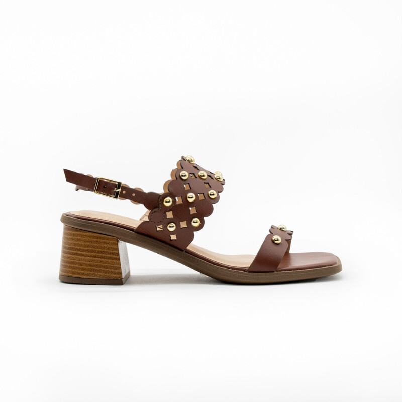 Sandalia CUERO CONHAQUE CONHAQUE