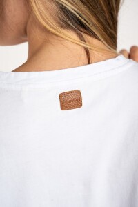 Remera Algodón Combinada Blanco