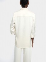 Camisa Efecto Arrugado crudo