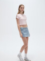 Short Pollera Vaskar Celeste