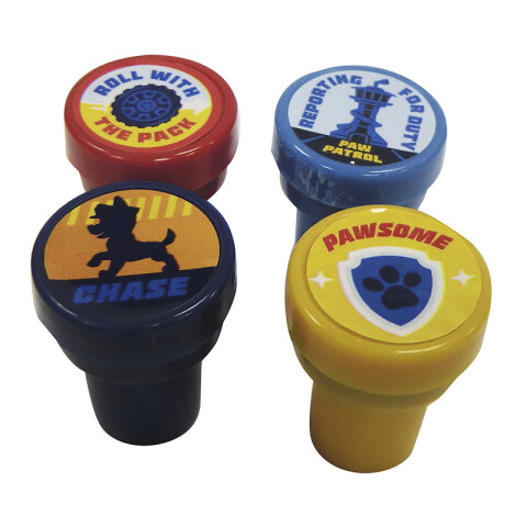 Pack X 4 Sellos Infantiles Con Diferentes Diseños Paw Patrol CHASE