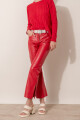 Pantalón de cuero Rojo