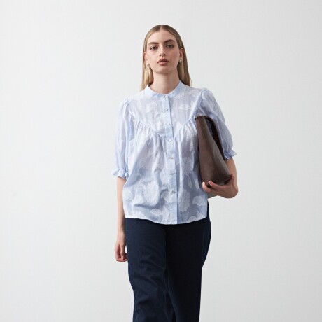 CAMISA TRAZO Celeste