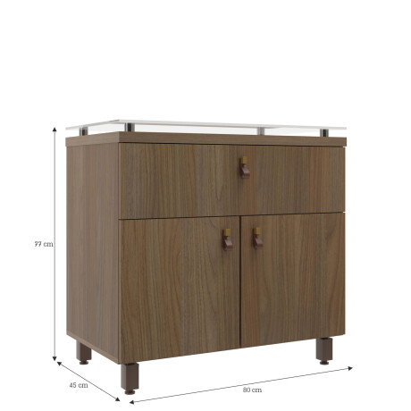 MUEBLE DE BAÑO 80 CM MDF MARRON OREGON