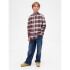 LS RELAXED OXFORD RED PLAID