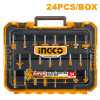 SET X 24 FRESAS 12MM P ROUTER FRESADORA INGCO AKRT24122 SET X 24 FRESAS 12MM P ROUTER FRESADORA INGCO AKRT24122
