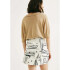 SAIA FEM OFF WHITE/AZUL ESCURO
