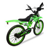 Bicicleta estilo moto con roncador rodado 20" Verde