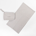 Necessaire y Manta Verano Rayas Beige
