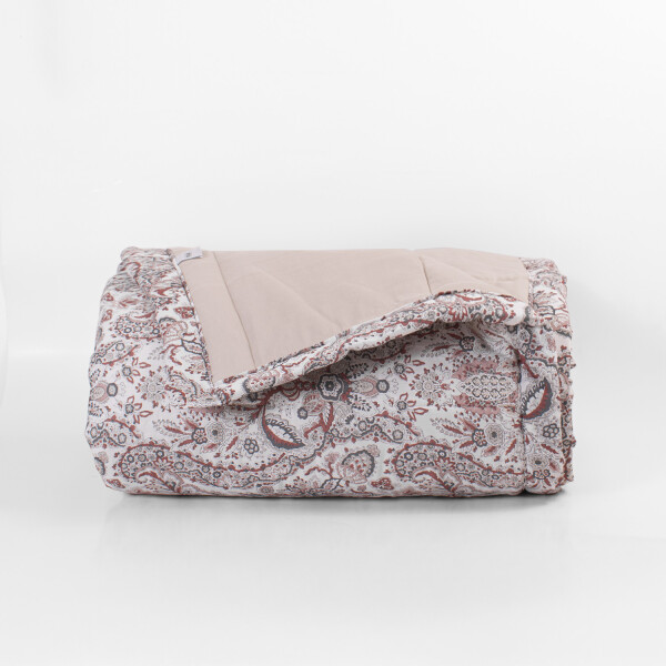 Edredón Manila 2026 Paisley Beige Camera - Queen