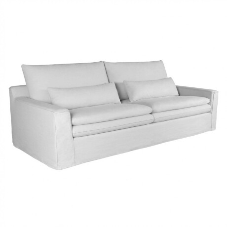 SOFÁ 4 CUERPOS TELA BLANCO POSITANO