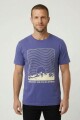 Remera m/c estampada Be There AZUL MARINO