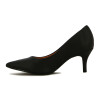 Zapato Vizzano Mujer Lxv Taco 7cm Punta Fina Negro