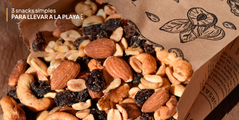 3 snacks simples para llevar a la playa