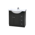 MUEBLE DE BAÑO NEGRO CON BACHA Mueble De Baño Negro Con Bacha