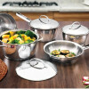 Olla con tapa y mango Tramontina Allegra Inox. 20cm 2,7 Lt Olla con tapa y mango Tramontina Allegra Inox. 20cm 2,7 Lt