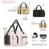 Bolso De Viaje Trendy Deportivo modelo Urbano Dama Beige
