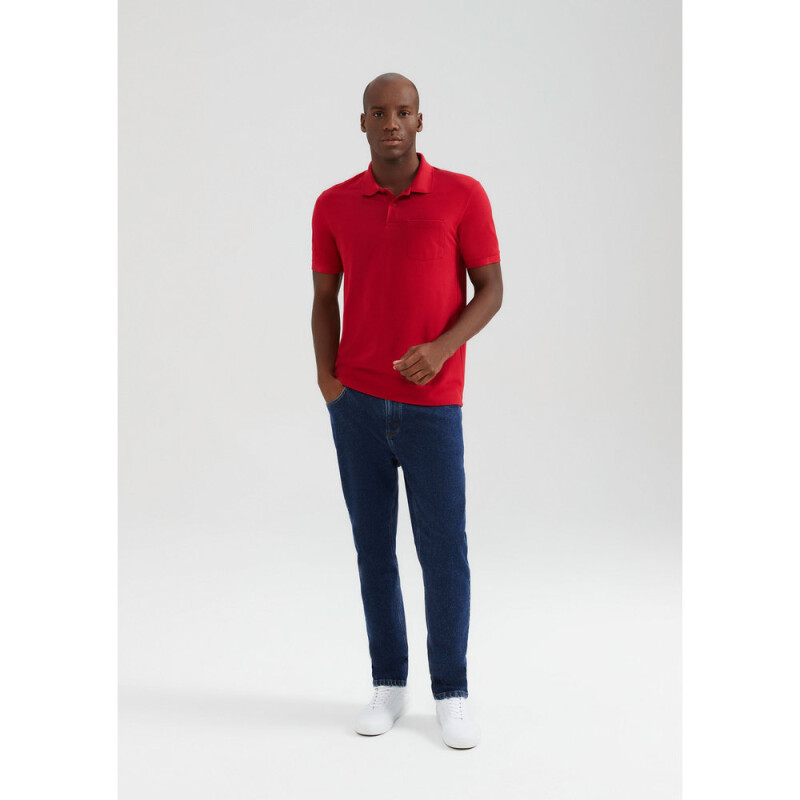 CAMISA POLO MM MASC ROJO OSCURO