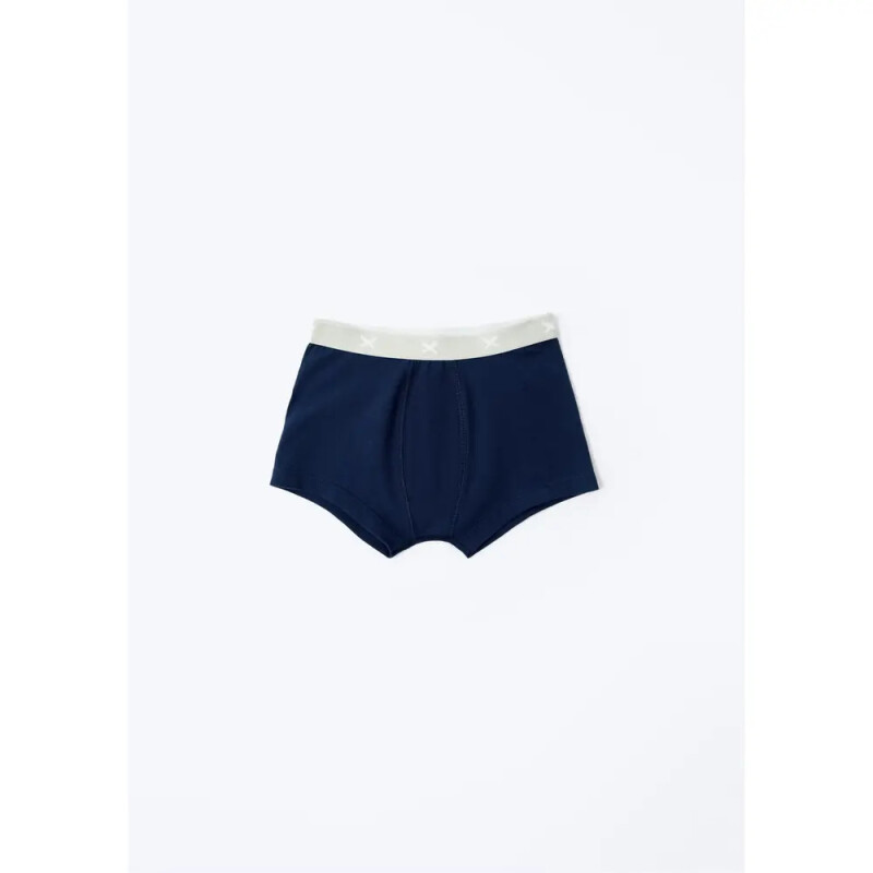 KIT COM 3 CUECAS BOXER MASC PRETO/BRANCO/AZUL