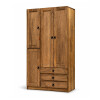 Ropero Madera Maciza 4 Puertas 3 Cajones Natural Ropero Madera Maciza 4 Puertas 3 Cajones Natural