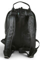 Mochila de cuero urbana Negro