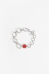 Pulsera eslabones plateado