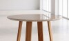Mesa de Comedor Redonda Linea Manhattan - Blanco/Natural Mesa de Comedor Redonda Linea Manhattan - Blanco/Natural