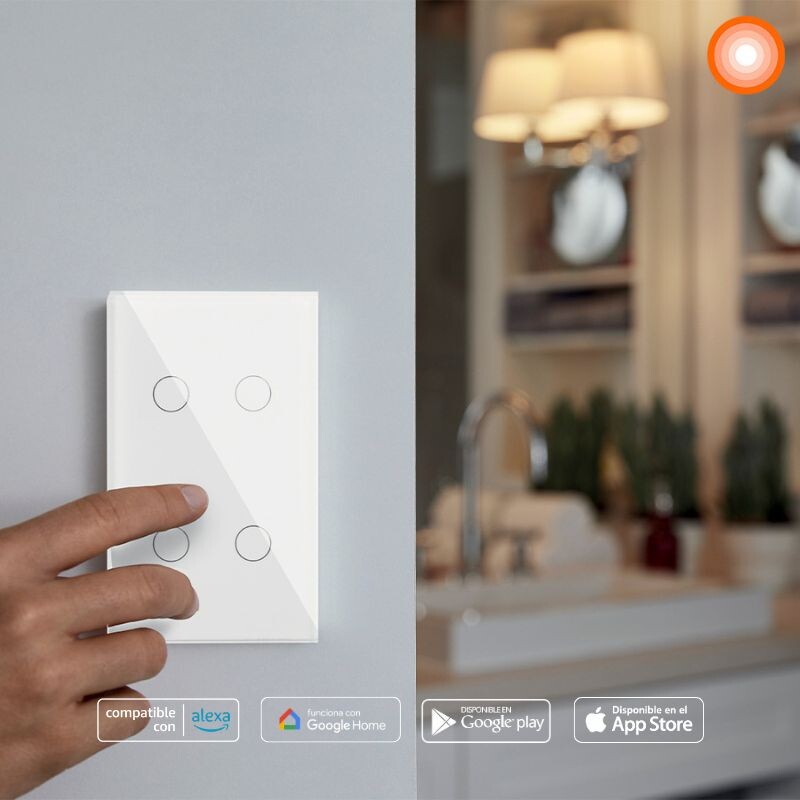 INTERRUPTOR SMART 4 BOTONES LEDVANCE Interruptor De Pared 4 Botones Smart Wi-Fi LEDVANCE